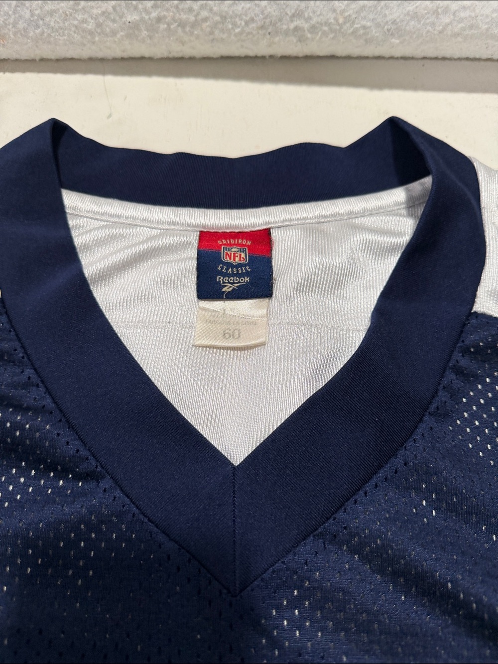 Reebok Navy and White Football Jersey #94 DeMarcus Ware - Picture 3 of 7